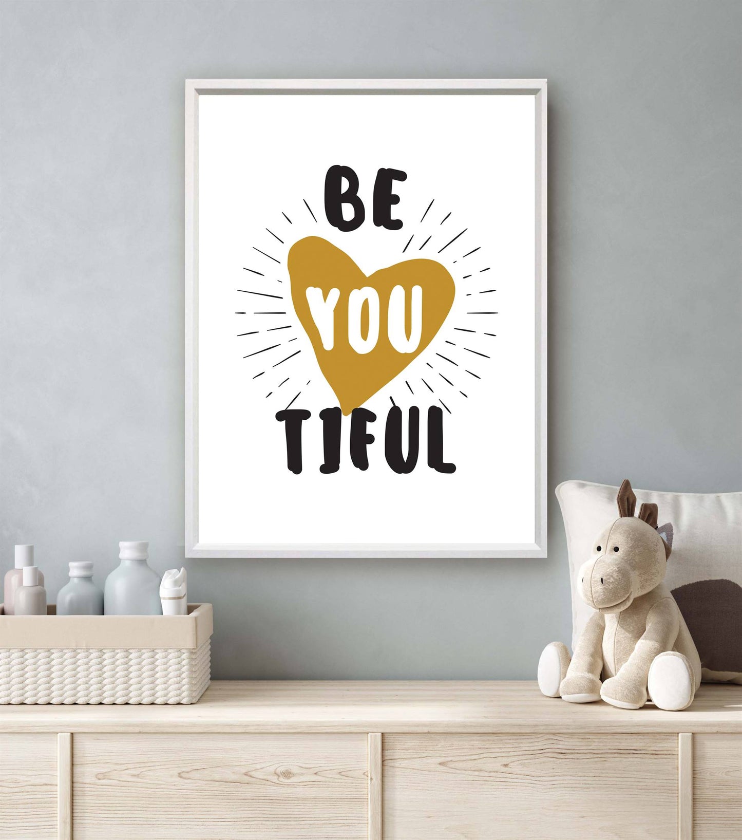 BeYOUtiful beautiful met gouden grote hart - Teksten / Motivatie