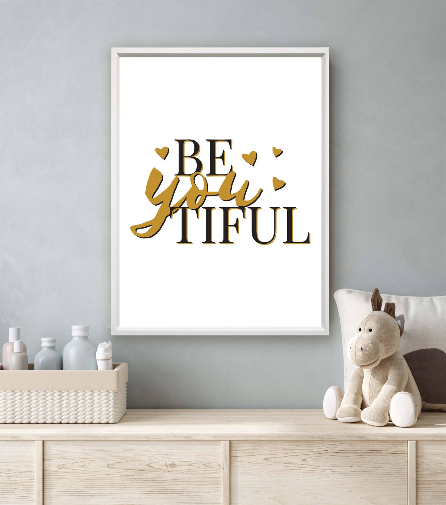 BeYOUtiful / beautiful met gouden hartjes - Teksten / Motivatie