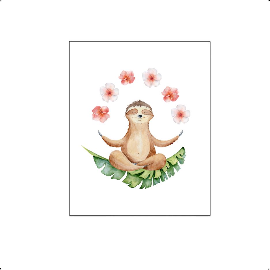 Yoga luiaard - Yoga dieren namaste